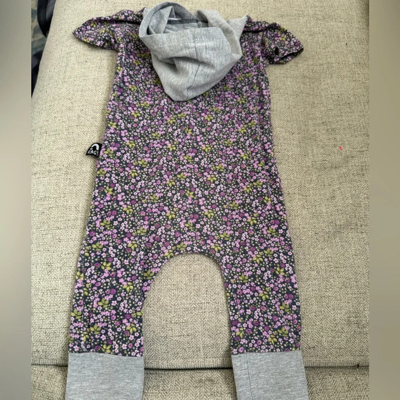 RAGS “Rise And Shine” Pull On Hooded Floral Romper Size 6-12 months - Picture 5 of 5